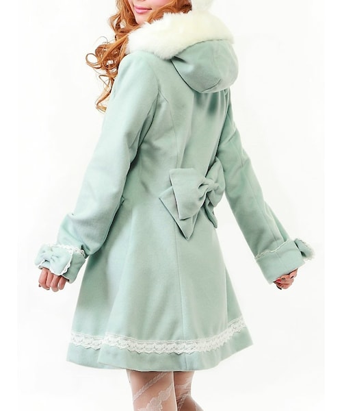 DearMyLove（ディアマイラブ）の「ファーフード付姫フレアコート