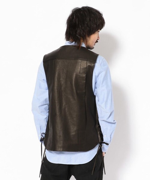 Toironier（トワロニエ）の「Toironier/トワロニエ/leather vest 