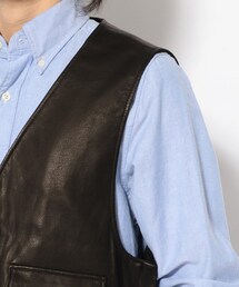 Toironier（トワロニエ）の「Toironier/トワロニエ/leather vest