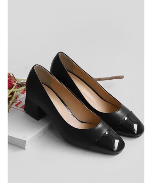 SAPPUN（サプン）の「Tielo（パンプス・レディース・Beige/Black・22.5-25.0cm）」の2枚目の写真