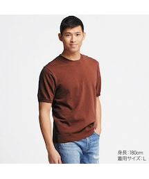 UNIQLO | ウォッシャブルクルーネックセーター(半袖)(ニット/セーター)