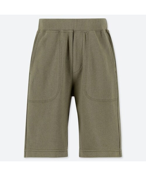 UNIQLO（ユニクロ）の「BOYS カットソーイージーショートパンツ（その他パンツ・キッズ・ORANGE 23/OLIVE 56/GRAY 03/BLACK 09・110/160/100/140/130/120/150）」の4枚目の写真