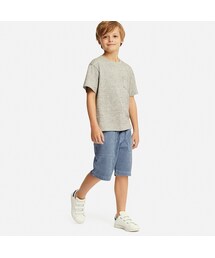 UNIQLO | BOYS カットソーストライプイージーショートパンツ(その他パンツ)