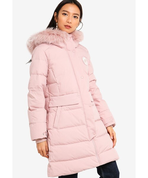 guess pink fur jacket