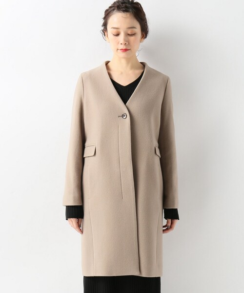 SLOBE IENA（スローブイエナ）の「《追加2》Vネックノーカラーコート  