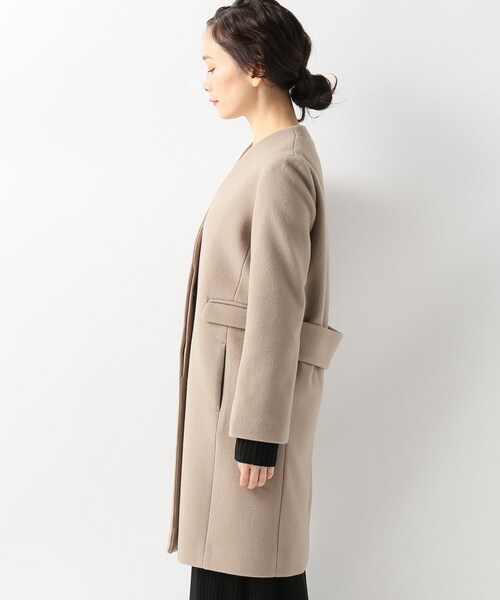 SLOBE IENA（スローブイエナ）の「《追加2》Vネックノーカラーコート  