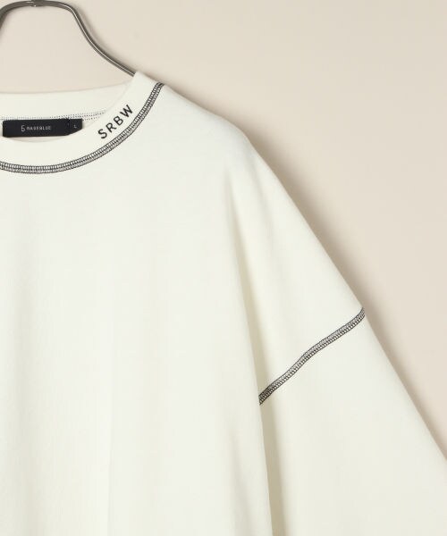 RAGEBLUE（レイジブルー）の「配色ステッチ裏毛スウェットクルー（トップス・ホワイト/ブラック/レッド）」の14枚目の写真