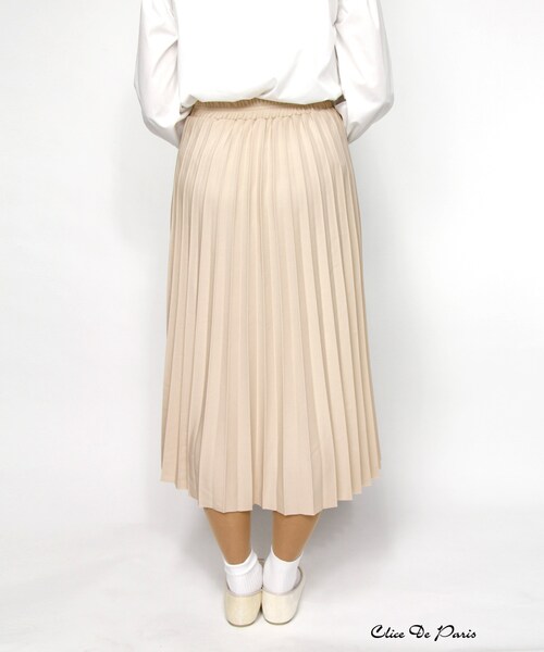 paravion（パラビオン）の「Kシンプルプリーツスカート（スカート・レディース・ブルー/ピンク/ベージュ・ONE）」の8枚目の写真