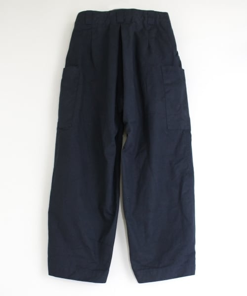 RNA-N(アールエヌエーエヌ)の「<予約>バックタックワイドパンツ(パンツ・レディース・キナリ/ネイビー・M)」の3枚目の写真
