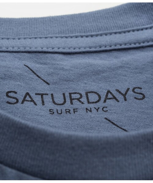 Saturdays NYC（サタデーズ ニューヨークシティ ）の「ON TOP OF EACH OTHER（Ｔシャツ/カットソー・メンズ・ブルー系/イエロー/レッド/ホワイト・L/M/S/XL/XS）」の6枚目の写真