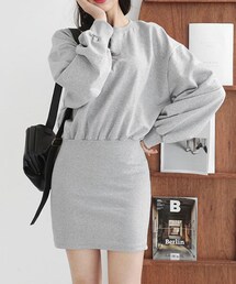 DHOLIC | スウェットタイトミニワンピース(ワンピース)