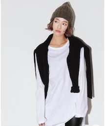 DHOLIC | 2TYPEオーバーサイズサイドスリットTシャツ(Tシャツ/カットソー)