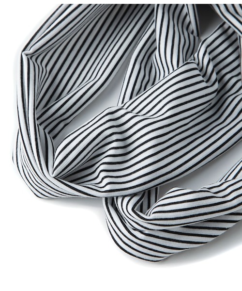 LE JUN(ルジュン)の「ジャージーターバン(ヘアアクセサリー・レディース・ブラック/グレー/ホワイト・F)」の9枚目の写真