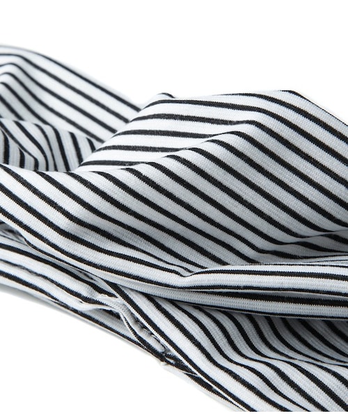 LE JUN(ルジュン)の「ジャージーターバン(ヘアアクセサリー・レディース・ブラック/グレー/ホワイト・F)」の7枚目の写真