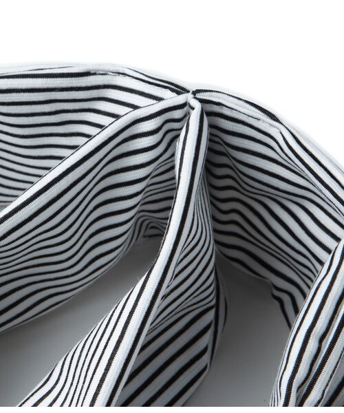 LE JUN(ルジュン)の「ジャージーターバン(ヘアアクセサリー・レディース・ブラック/グレー/ホワイト・F)」の8枚目の写真