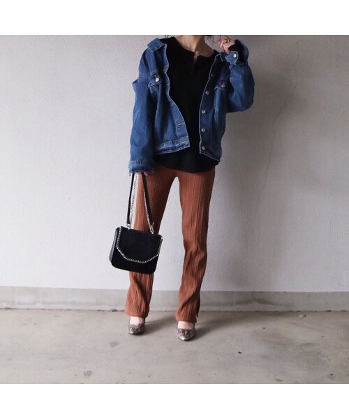 STORES.jp（ストアーズドットジェーピー）の「バックレースアップ Gジャン（デニムジャケット・レディース・その他）」の8枚目の写真