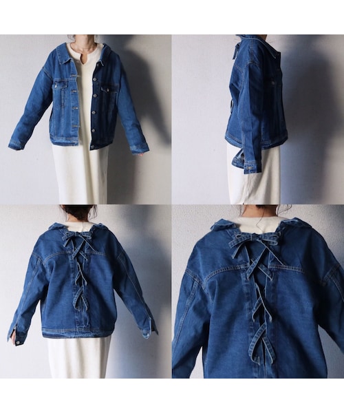 STORES.jp（ストアーズドットジェーピー）の「バックレースアップ Gジャン（デニムジャケット・レディース・その他）」の9枚目の写真