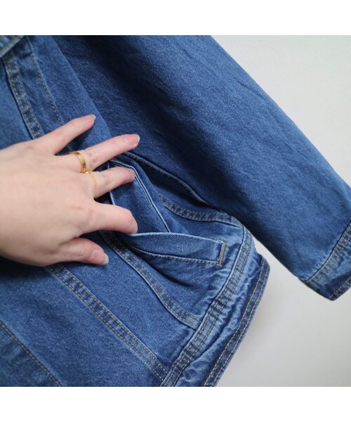 STORES.jp（ストアーズドットジェーピー）の「バックレースアップ Gジャン（デニムジャケット・レディース・その他）」の13枚目の写真