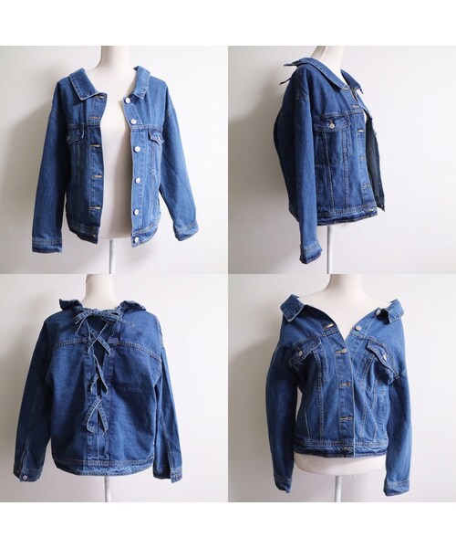 STORES.jp（ストアーズドットジェーピー）の「バックレースアップ Gジャン（デニムジャケット・レディース・その他）」の10枚目の写真