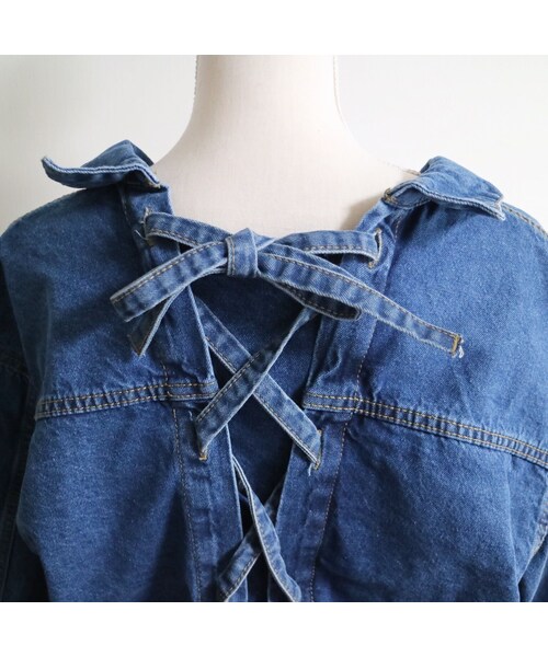 STORES.jp（ストアーズドットジェーピー）の「バックレースアップ Gジャン（デニムジャケット・レディース・その他）」の14枚目の写真