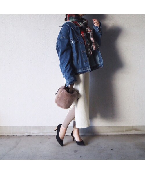 STORES.jp（ストアーズドットジェーピー）の「バックレースアップ Gジャン（デニムジャケット・レディース・その他）」の3枚目の写真