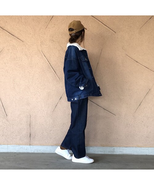 copine（コピン）の「シンチバッグハイウエストルーズワイドデニム（Ｓ/Ｍ/Ｌ）【クリックポスト対象商品】（デニムパンツ・レディース・その他）」の4枚目の写真