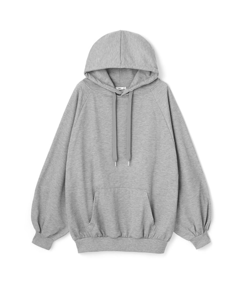 GRL（グレイル）の「ボリュームスリーブビッグスエットパーカー（パーカー・レディース・ブラック/グレー/モカ/オフホワイト/パープル・Ｆ）」の3枚目の写真