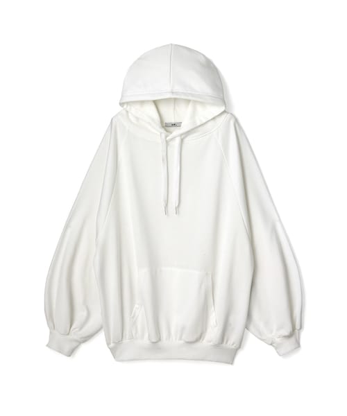 GRL（グレイル）の「ボリュームスリーブビッグスエットパーカー（パーカー・レディース・ブラック/グレー/モカ/オフホワイト/パープル・Ｆ）」の2枚目の写真