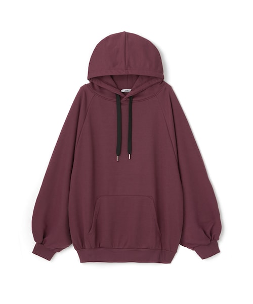 GRL（グレイル）の「ボリュームスリーブビッグスエットパーカー（パーカー・レディース・ブラック/グレー/モカ/オフホワイト/パープル・Ｆ）」の5枚目の写真