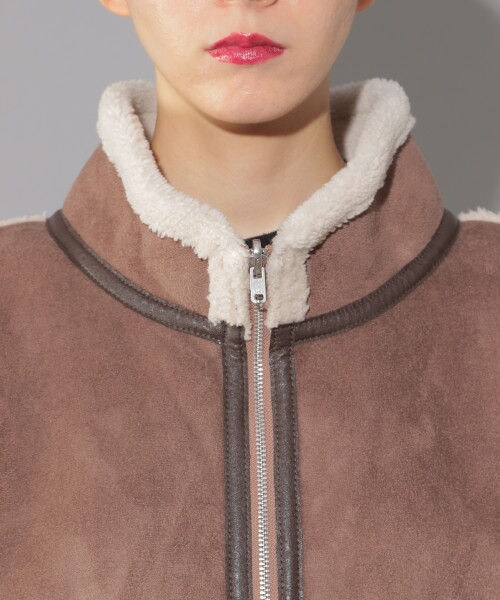 PAGEBOY（ページボーイ）の「ボアフェイクムートンリバーシブルコート（ジャケット/アウター・レディース・グレージュ/ライトブラウン・S/M）」の18枚目の写真