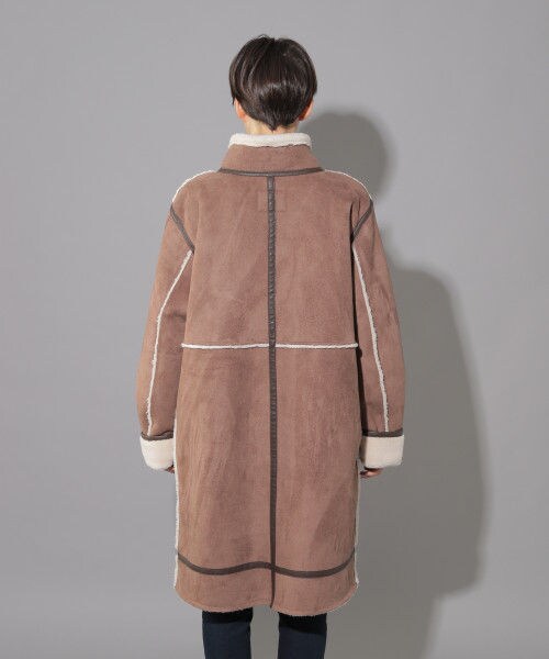 PAGEBOY（ページボーイ）の「ボアフェイクムートンリバーシブルコート（ジャケット/アウター・レディース・グレージュ/ライトブラウン・S/M）」の17枚目の写真