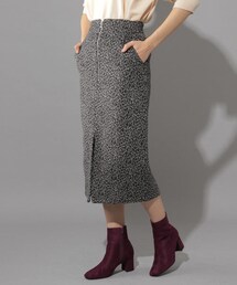 PAGEBOY | 起毛ヒョウ柄ナロースカート(スカート)