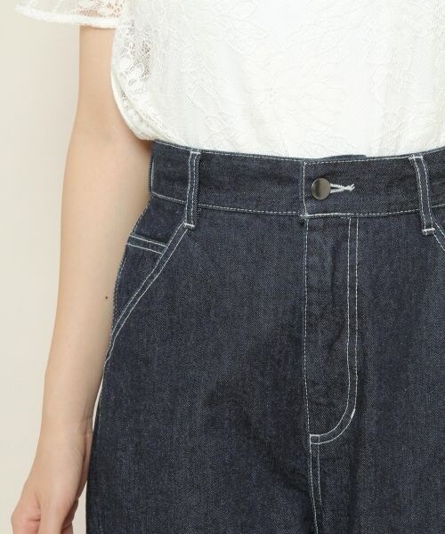 PAGEBOY（ページボーイ）の「デニムペインターパンツ（パンツ・レディース・ライトブルー/サックス/インディゴ・S/M）」の16枚目の写真