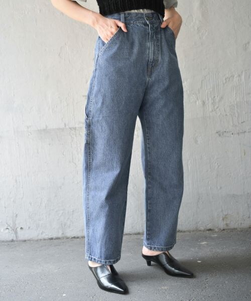 PAGEBOY（ページボーイ）の「デニムペインターパンツ（パンツ・レディース・ライトブルー/サックス/インディゴ・S/M）」の8枚目の写真