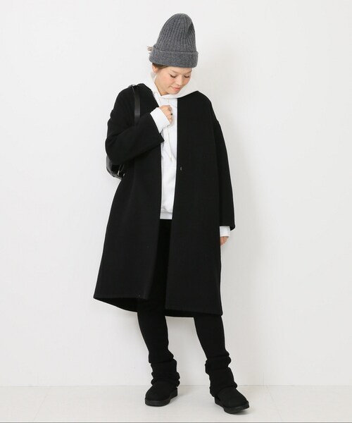 DEUXIEME CLASSE ニット帽　黒 Deuxieme Classe（ドゥーズィエムクラス）の「Cashmere ニット
