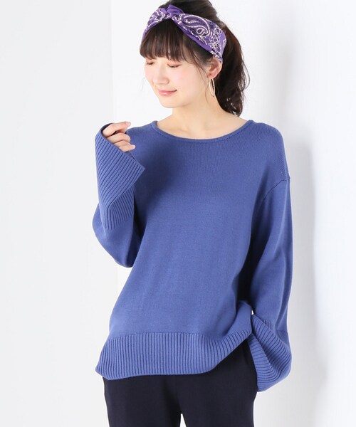 ★スピックアンドスパン★モヘヤニットプルオーバー  セーター ワイドスリーブ Spick & Span - ☆スピックアンドスパン☆モヘヤニットプルオーバー