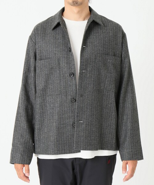 JOURNAL STANDARD relume（ジャーナルスタンダード　レリューム）の「【カタログ掲載】【Begin掲載】カシミアブレンド フラノビッグブルゾン（ジャケット/アウター・グレー/M/L）」の15枚目の写真