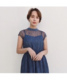 kaene | 【一部予約商品】100425 / ボトルネックレースワンピース(ワンピース)