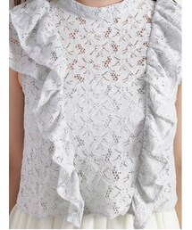 earth music&ecology | 【Special Price】【宮崎あおいCM着用】レースフリルブラウス(トップス)