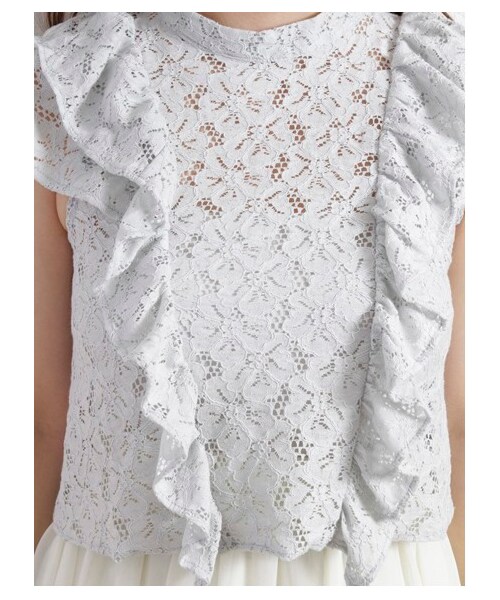 earth music&ecology（アースミュージックアンドエコロジー）の「【Special Price】【宮崎あおいCM着用】レースフリルブラウス（シャツ・ブラウス・レディース・ミント/ライトピンク/アイボリー・M/S）」の8枚目の写真