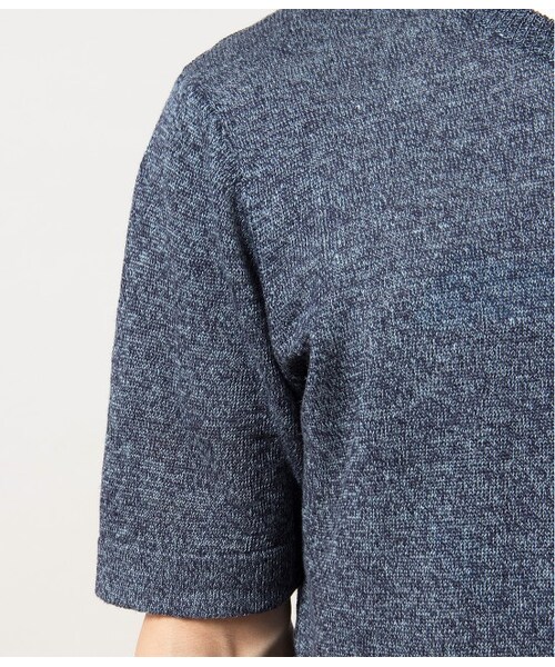 JUNRED（ジュンレッド）の「リネンクルーネック（トップス・メンズ・ネイビー/ピンク・0/1/2）」の7枚目の写真