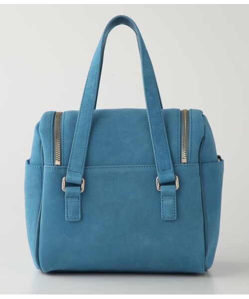 ADAM ET ROPE'(アダムエロペ)の「ベロアスェードカメラバッグ(バッグ・レディース・ネイビー/ベージュ/ブルー・M)」の6枚目の写真