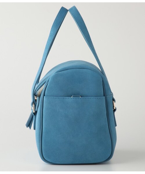 ADAM ET ROPE'(アダムエロペ)の「ベロアスェードカメラバッグ(バッグ・レディース・ネイビー/ベージュ/ブルー・M)」の5枚目の写真