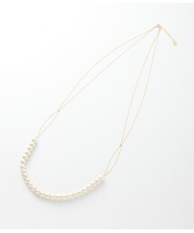 ADAM ET ROPE' | コットンパールクロスチェーンネックレス(アクセサリー)