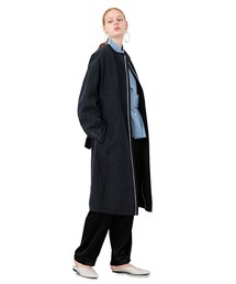 CINOH（チノ）の「【2/28入荷予定】リネンノーカラーコート（）」 - WEAR
