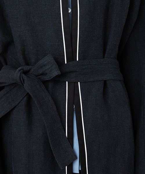 CINOH（チノ）の「【2/28入荷予定】リネンノーカラーコート（）」 - WEAR