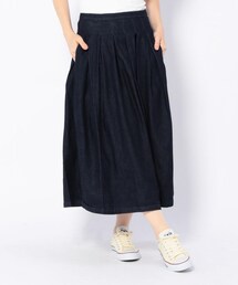 GRANDMA MAMA DAUGHTER | GRANDMA MAMA DAUGHTER/グランママドーター デニムプリーツスカート(スカート)