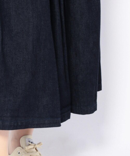GRANDMA MAMA DAUGHTER（グランマママドーター）の「GRANDMA MAMA DAUGHTER/グランママドーター デニムプリーツスカート（スカート・INDIGO・1/0）」の7枚目の写真
