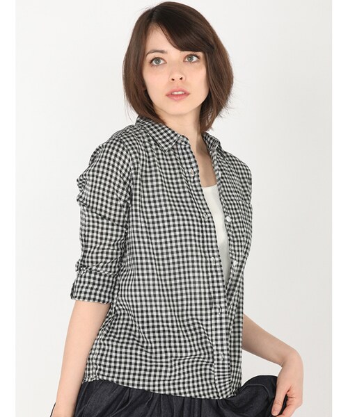 GRANDMA MAMA DAUGHTER（グランマママドーター）の「GRANDMA MAMA DAUGHTER/グランママドーター デニムプリーツスカート（スカート・INDIGO・1/0）」の9枚目の写真