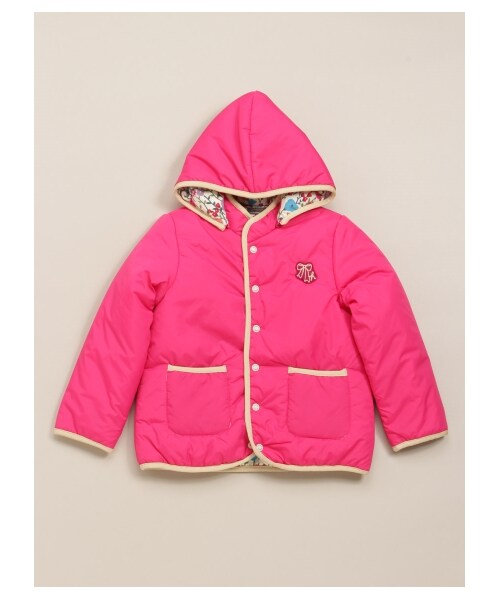 HAKKA KIDS（ハッカキッズ）の「サーモ中綿入りリバーシブルブルゾン（ジャケット/アウター・キッズ・イエロー/ピンク/ブルー・100/110/120）」の4枚目の写真